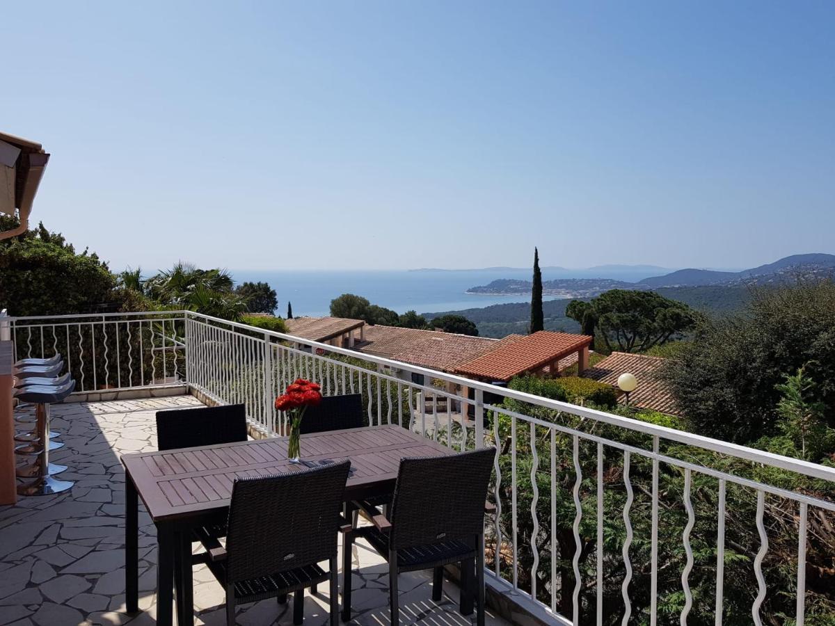 Villa Mit Grossartigem Panoramablick Auf Das Meer Und Direkt Am Pool La Croix-Valmer Exteriér fotografie